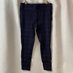 LOFT Petite Plaid Ponte Leggings